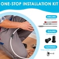 thumbnail image 5 of TMWEFUSC 39 Pcs Cable Routing Kit Cable Installation Kit Mounting Accessories Including 6 Grommet 3 Drill Bit and 30 Wall Clamp, 5 of 15