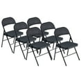 thumbnail image 6 of EBQOSK 6pcs Elegant Foldable Iron & PVC Chairs for Convention & Exhibition Black 6PC, 6 of 7