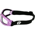 thumbnail image 4 of Birdz Eyewear Cardinal Women's Translucent Pink Padded Goggles with Clear Lenses, 4 of 6