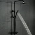 thumbnail image 4 of Wall Mount Exposed Shower Combo Set, Adjustable Handheld Sprayer Bathroom Mixer Combo Set with Thermostatic Rough-in Valve, 4 of 9