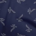 thumbnail image 1 of oneOone Rayon Dark Blue Fabric Leaves Sewing Fabric By The Yard Printed Diy Clothing Sewing Supplies 56 Inch Wide, 1 of 4