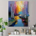 thumbnail image 4 of Birch Trees Reflecting Stream Textured Oil Canvas Print, Wall Art for Living Room Bedroom Office Dining Room Hallway Entryway, 4 of 8