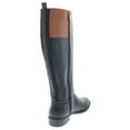 thumbnail image 2 of Tommy Hilfiger Women's Ilia Leather Logo Riding Boots Black Size 6, 2 of 3