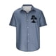thumbnail image 4 of Camisas de Manga Larga para Hombres Blusa Cómoda de Cuello de Impresión, Camisa Casual de Poliéster para Uso Diario, de Fiesta Y de Primavera de Verano, 4 of 4