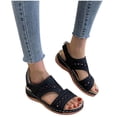 thumbnail image 4 of Zapatos de mujer de verano Tacón de cuña Retro Hollow Out Casual Sandalias de mujer Wmkox8yii  nm9362, 4 of 9