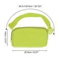 thumbnail image 2 of Unique Bargains 1 Pc Solid Color Running Waist Pack for Hiking Gym Grass Green Nylon, 2 of 4
