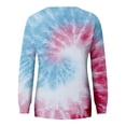 thumbnail image 4 of Bovemsi Womens Sweatshirts Women's Tie Dye Pattern Plus Size Fashion Tops Long Sleeved Fall Fashion Outfits 2025 Clothes, 4 of 5