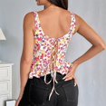 thumbnail image 6 of Womens Cute Cropped Tank Tops Teen Girls Summer Fashion Y2K Suspender Outing Tops Rose Red &  S, 6 of 7