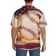 thumbnail image 3 of Fotbe Baseball Ball With Flag Camisa Estampada de Manga Corta para Hombre, Casual de Verano, Estilo Playero, Sin Arrugas-4X-Large, 3 of 5