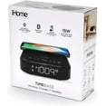 iHome TIMEBASE II Dual Charging Bluetooth Alarm Clock with Wireless and