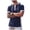 #02 Navy 【Mix & Match: Stock Up on Your Favorite Colors】, variant on Men's Short Sleeve Hoodie Cotton Blend Pullover Hooded Top Drawstring Closure Button Front Casual Sports Streetwear Workout Everyday Wear Style Gift | Zenithor,Black L