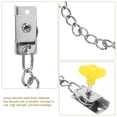thumbnail image 3 of 2 PCS Window Safety Chain Lock Indoor Security Hotel Locks Adjustable The for Doors Child, 3 of 6