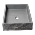 thumbnail image 2 of ALFI brand ABCO24R 24" Solid Concrete Chiseled Style Above Mount Vessel Sink, 2 of 7