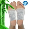 Japanese Foot Cleanse Detox Pads 224pc - Natural Cleanse for Feet & Body Detox | Relief with Organic Herbal Bamboo Ginger Charcoal - Foot Care Detox (112 Pads, 112 Adhesives)