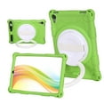 thumbnail image 3 of Shockproof Soft TPU Rugged Case for iPad Mini 7 (A17 Pro) 2024 / Mini 6 2021 8.3", With Rotating Handle Kickstand/Pencil Holder/Carrying Shoulder Strap/Stretchy Hand Strap,Green, 3 of 8