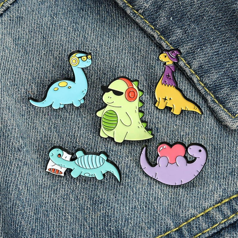  7 Cute Pins for Kids - Enamel Pins for Backpack Aesthetic Cute  Pins for Jackets Enamel Pin Sets for Bookbags, Cool Pins for Jackets,  Dinosaur Lapel Pin, Enamel Pins Funny Enamel