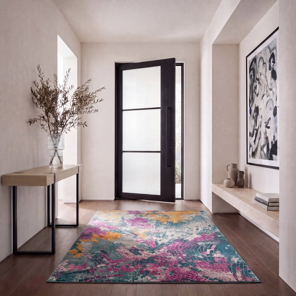 Safavieh Madison Moriah Abstract Area Rug, Blue/Multi, 5'1" x 7'6"