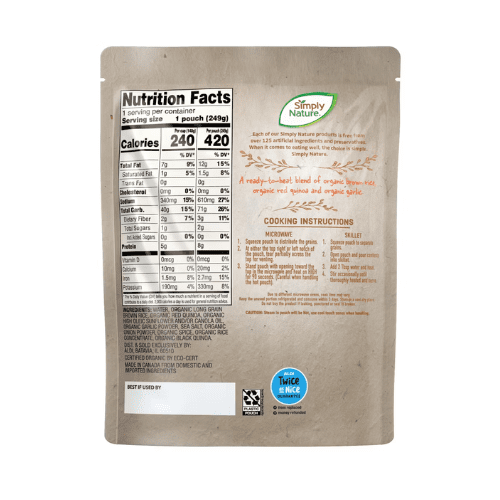 Simply Nature Organic Rice Variety Pack, 4 pcs,8.8 oz