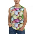 thumbnail image 1 of Balery Colorful Easter Eggs Camisetas sin mangas para hombre, absorbe la humedad y protege contra el mal olor.-X-Large, 1 of 7
