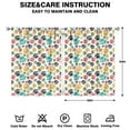 thumbnail image 2 of 2 Pack Watercolor Dog Artwork Kitchen Curtains - Adorable Canine & Nature Scene Semi-Sheer Window Panels, 42x54 Inch, 2 of 2