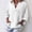 White, variant on Kiplyki Trendy Women 's Solid Color Tops Long Sleeved Loose And Linen Loose Shirt Blouse V-NeckTops
