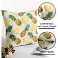 thumbnail image 5 of Pineapple Pillow Covers 18x18 Set of 2 Summer Watercolor Fruits Pattern Yellow Green Print Decorative Throw Pillows Outdoor Farmhouse Pillowcases Linen Cushion Case Decor for Home Sofa Couch Bed, 5 of 6