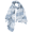 Blue & White Stripes, variant on Women's Lightweight Solid Scarf - Chiffon Scarf for Spring & Summer - Breathable Printed Fashion Scarf - Versatile Beach Cover Up - Machine Washable (Gold/Sky Blue/Denim)