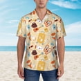 thumbnail image 4 of Fotbe Summer Travel Hawaiian Shirt for Men Unisex Summer Beach Casual Short Sleeve Cotton Linen Button Down Shirts-3X-Large, 4 of 9