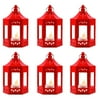 Mini Plastic Candle Lanterns with Flickering LED Tea Light Candles