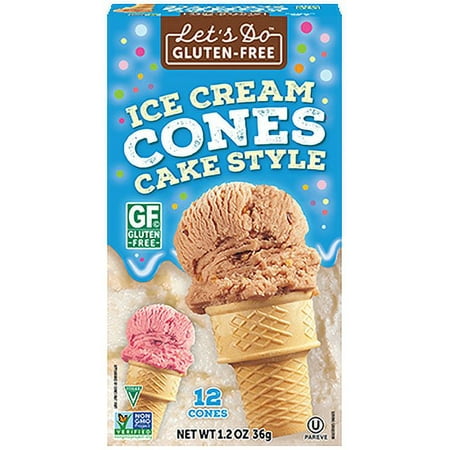 Edward & Sons Let's Do Gluten Free Ice Cream Cones, 12ct (Pack of 12)