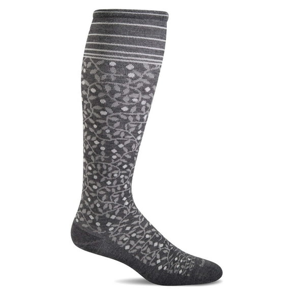 Sockwell | Women's New Leaf | Firm Graduated Compression Socks | S/M | Charcoal