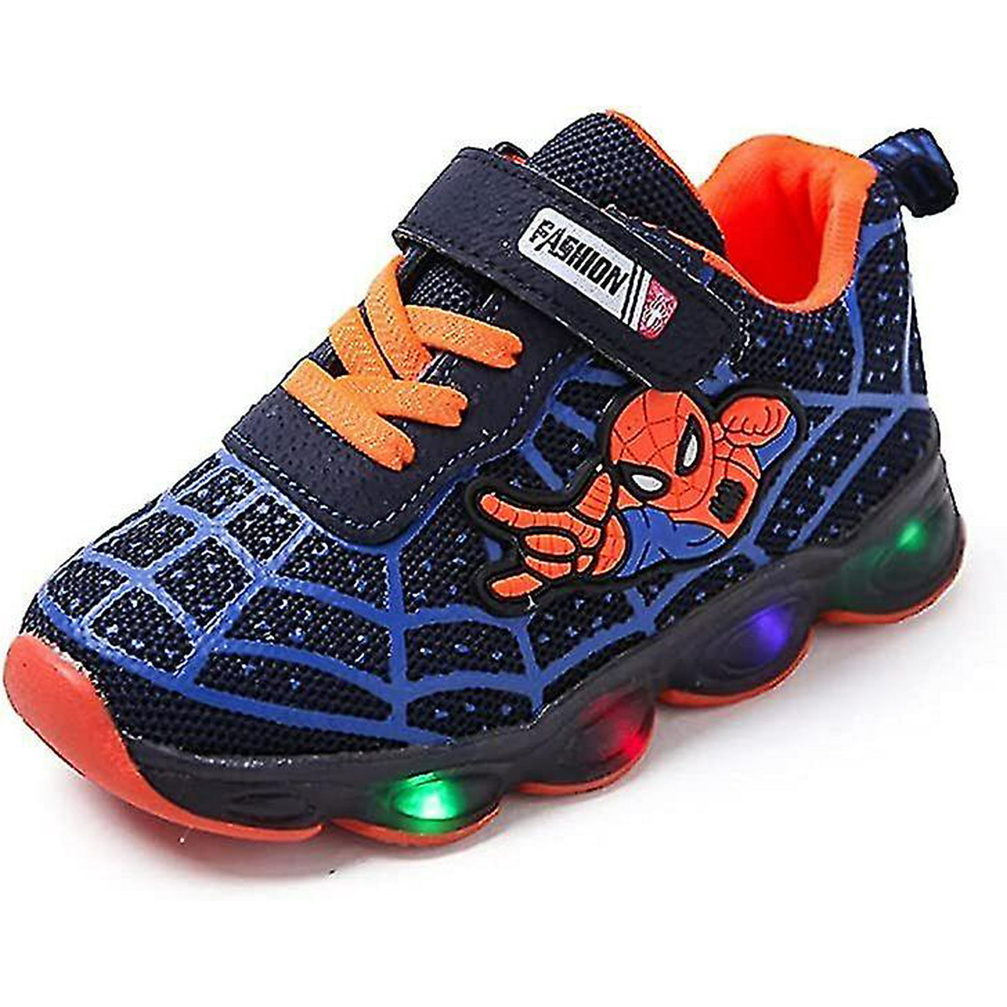 Chaussures de Sport pour Enfants Baskets Lumineuses Spiderman Enfants Led Chaussures Lumineuses pour les Garcons Walmart