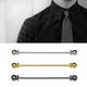 thumbnail image 4 of 3 uds. de latón para hombre, barra de cuello, , alfileres, broche, , Collar, estancia, barra, pasador de , Clips de barra, broche Hugo Clips para la barra del cuello de la camisa, 4 of 7