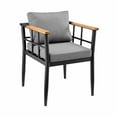 thumbnail image 4 of Armen Living Beowulf Outdoor Patio Dining Chairs in Aluminum Set of 2, 4 of 9