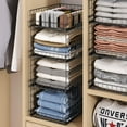 X-cosrack 4 Tier Stackable Metal Wire Storage, Closet Organizer ...