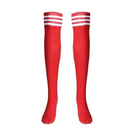 

Qazqa 1 Pair Thigh High Socks Over Knee Girls Football Socks Red