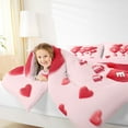thumbnail image 4 of Manfei Romantic Love Balloon Full Size Comforter Sets,Western Valentine'S Day Bedding Comforter Set,Pink Red Bedding Sets For Girls,Microfiber Bedroom Decor Reversible,3pcs, 4 of 8