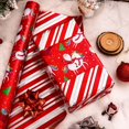 thumbnail image 4 of Papel de regalo Retrify, reversible, 43 x 10 m, papel de unicornio de Papá Noel, 4 of 6