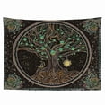 thumbnail image 1 of Tapiz de pared con diseño de árbol de la vida, microtela, 150 x 130 cm, 1 of 3
