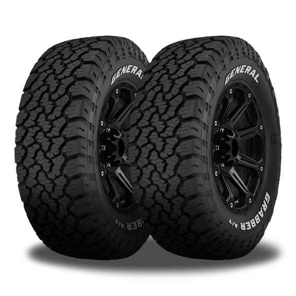 2 General Grabber A/TX RWL 265/75R16 123/120R All Terrain 3PMSF 50K Mi 10 PLY 4506330000 / 265/75/16 / 2657516