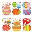thumbnail image 1 of Inteprter Pegatinas de ventana de feliz Pascua, adhesivos de impresión, Mural, calcomanías reutilizables, conejo, huevos coloridos, fiesta, Kits de decoración para fiestas, 1 of 6