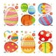 thumbnail image 1 of Naiovety Pegatinas de ventana de feliz Pascua, adhesivos de impresión de PVC, calcomanías electrostáticas, huevos, fiesta, decoración de Kits de decoración para fiestas, 1 of 6