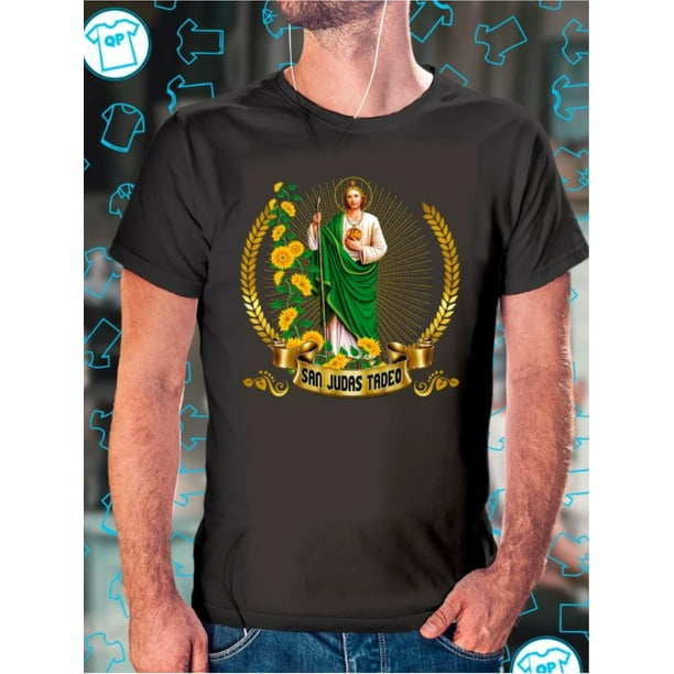 Camiseta divertida de San Judas de Tadeo: Defensor de las Causas Perdidas de México. 100 % algodón.