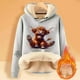 thumbnail image 2 of WILLBEST Sudaderas para Mujer, Estilo Borrego, de Invierno, Gruesas y Cálidas, de Color Liso Mediana, 2 of 4