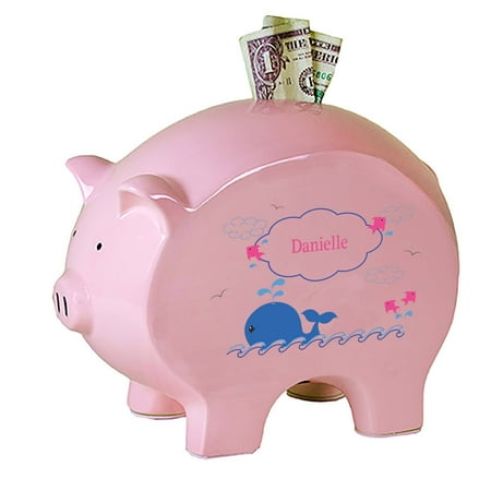 My Bambino Asymmetrical Pig Piggy Banks & Money Jars Pink/Blue