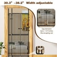 thumbnail image 4 of XJD 71" Extra Tall Cat Gate – Fits 30.31"-38.2" Wide Openings, Auto-Close, Narrow 1.37" Gaps, No-Drill Pressure Mount, Double Opening Design Pet Gate, White, 4 of 9