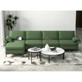 thumbnail image 2 of Costway Modern Modular L-shaped Sectional Sofa w/ Reversible Chaise & 2 USB Ports Green, 2 of 10