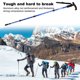 thumbnail image 4 of Postes de trekking Senderismo Bastones de caminatas T agarre Montañismo Mochila Muleta Aleación de aluminio Anti-Shock Portátil Azul Bande kenally OD003557-03, 4 of 7