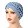 thumbnail image 3 of Milk Silk Hijab Headband Two Tone Solid Color Head Wrap with Design for Daily Wear and —Comfortable Hair Accessory, 3 of 3
