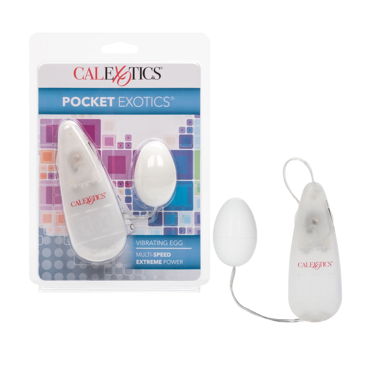 CalExotics Pocket Exotics Multi-Speed Vibrating Egg Vibrator - Gray